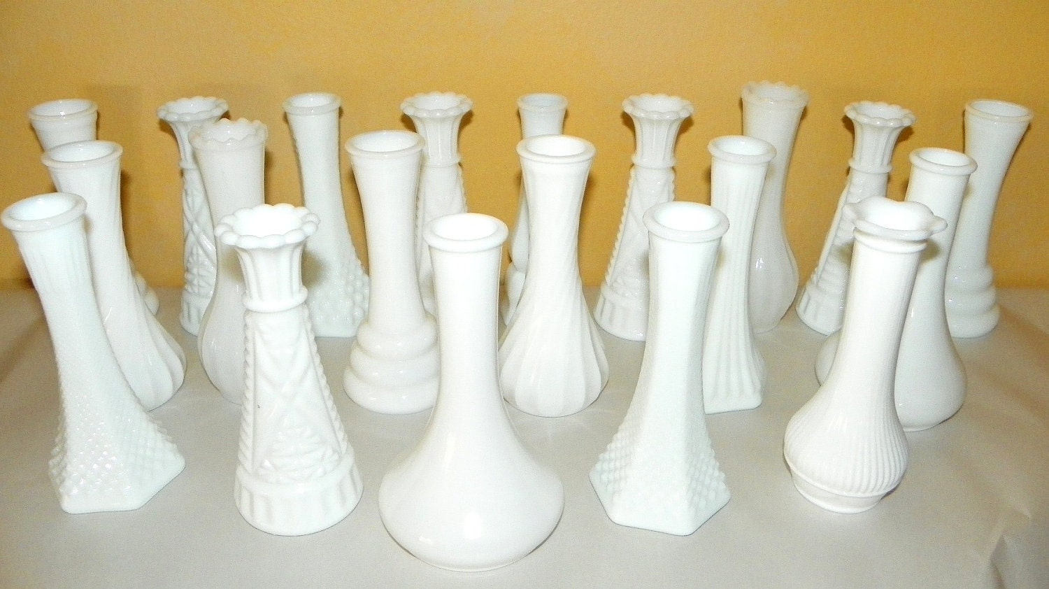 Vintage White Vase 36