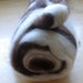 100% Alpaca Roving--White and Brown--4 ounce bumps