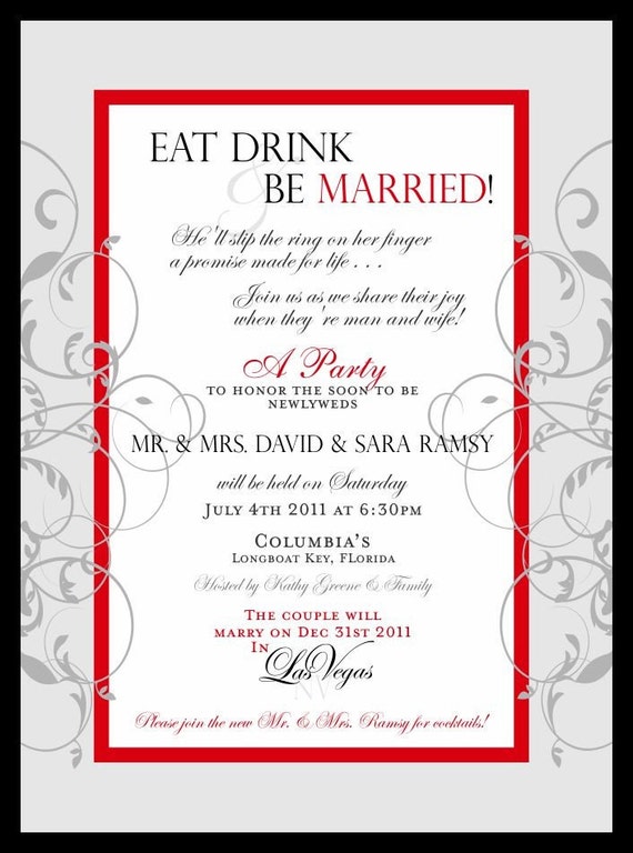 Formal Reception Invitation Wording 1