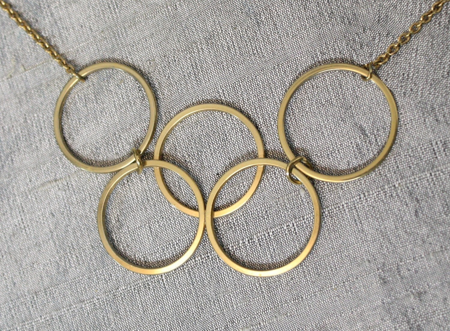 1968 Olympic Rings Necklace Mexico