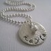 Hammered..... Hand Stamped Sterling Silver Necklace
