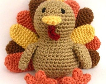 Timothy The Turkey - PDF Crochet Pattern - Instant Download