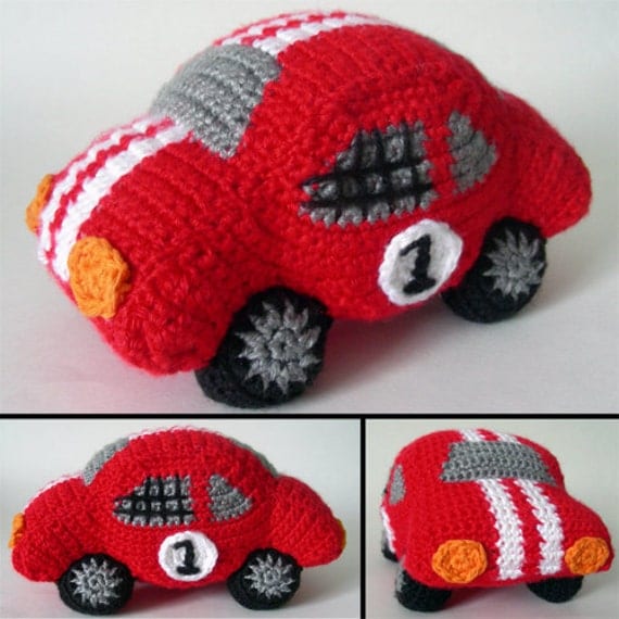 Rambunctious Race Car PDF Crochet Pattern Instant Download