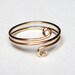14K Gold Wire Wrapped Ring or Toe Ring - 14K Gold Ring - 14K Gold Toe Ring