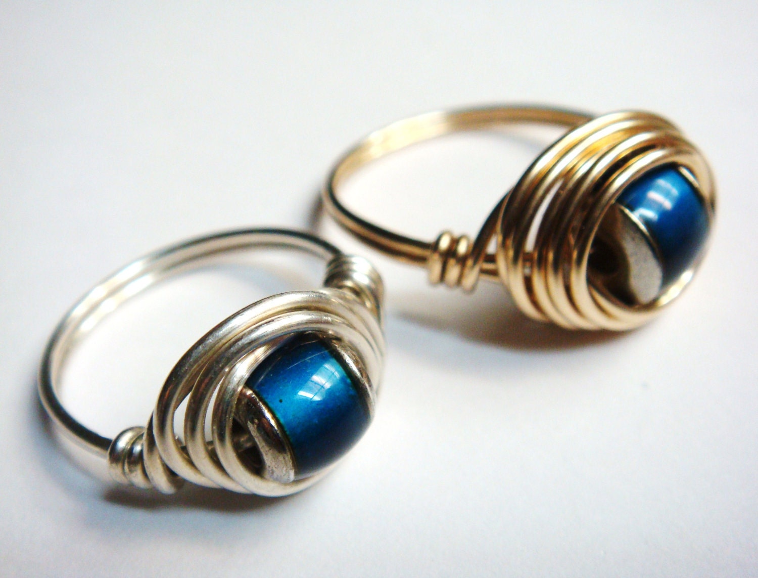 Men's Mood Ring Mood Ring Sterling Silver Ring Wire