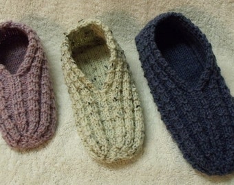 Easy to Knit Slippers Tutorial - Knitting Pattern Kindle, iPad, Nook, Sony