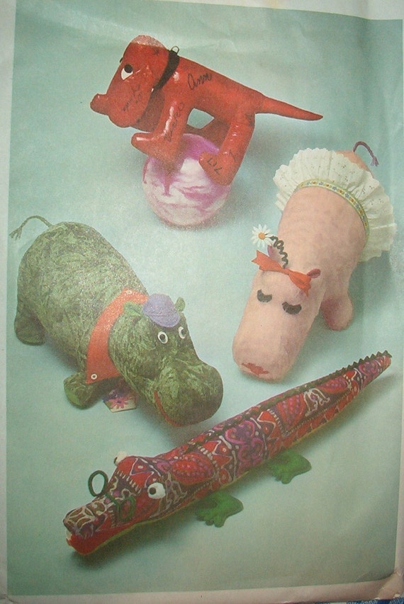 vintage stuffed animals 1970's