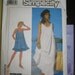 Simplicity 8681 Loose Fitting Dress or Nightgown pattern in Two Lengths sz Med