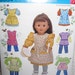 American Girl clothes pattern Simplicity 0634 aprons and clothes for 18 inch doll