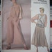 RESERVED Vogue sewing pattern 1495 Misses Vest Top Skirt and Culottes sz 12 Designer ADRI