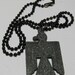 VINTAGE OLD PEWTER THUNDERBIRD WITH BLACK LINK CHAIN