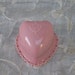 Vintage 1940s Pink Celluloid Plastic Heart Shaped Engagement Ring Box Bridal