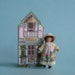 Miniature doll for 1/4" and 1" scales doll (2d) plus free dolhouse kit