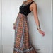 Vintage 70s Maxi Festival Skirt by Tori Richard