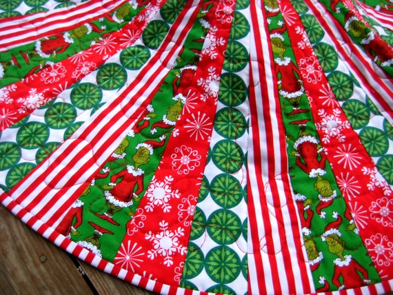 items similar to grinch red and white christmas tree skirt items similar to grinch red and white christmas tree skirt