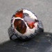 Fire Opal Ring - Opal Ring - Mexican Fire Opal Ring - Fire Opal Sterling Ring - Opal Sterling Silver Ring - Fancy Bezel Ring - US size 7.5