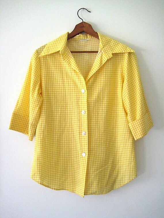 vintage gingham shirt