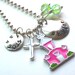First Communion Necklace Hand Stamped Charm Necklace KEEPING THE FAITH for children