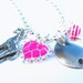 Hand Stamped Charm Necklace -Giraffe - Personalized Necklace for Children