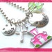 First Communion Necklace Hand Stamped Charm Necklace KEEPING THE FAITH for children