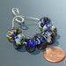 Lampwork Glass Comet Night Bead Set