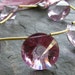 SALE Superb Pink Mystic Quartz double concave round focal pendant, 16-17mm REDUCED from 7.00