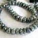 Mystic Labradorite Faceted Rondelles, 8" FULL strand, LARGE Beads 6mm (3w52)