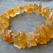 30% off SALE Citrine Center Drilled Hammered Nuggets, 7" FULL strand (6w6)