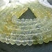 SALE Large Shaded Prehnite faceted rondelles, 4" inch half strand, 22 large beads, 7mm REDUCED WAS 14.50