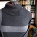 Upcycled Womens Merino Cycling Jersey (Black/Gray Herringbone)