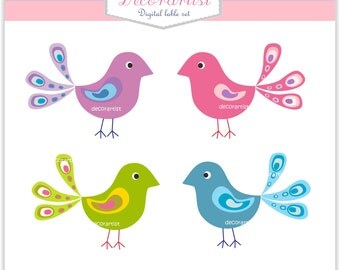 clipart,peacock clip art, birds clip art, happy peacock 2, INSTANT DOWNLOAD
