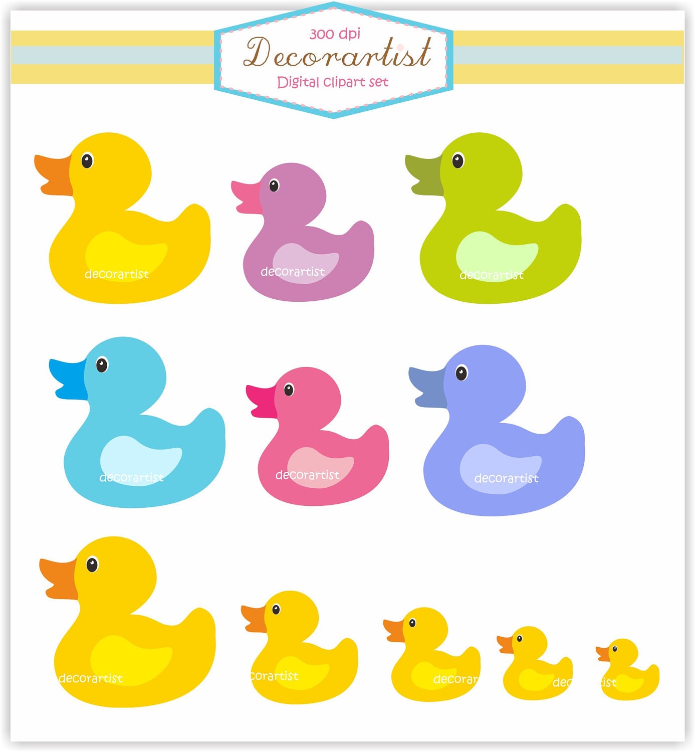 free baby shower duck clip art - photo #10