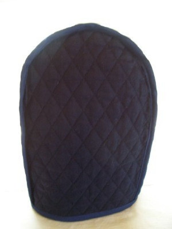 Navy Blue Quilted Can Opener Cover Reversible by cozykitchencovers
