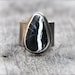 White Sands Buffalo Turquoise Silver Ring