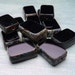 Black Beauty - Glass Rectangle Beads