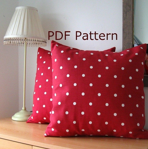 PDF Sewing Pattern Simple Envelope Cushion Cover