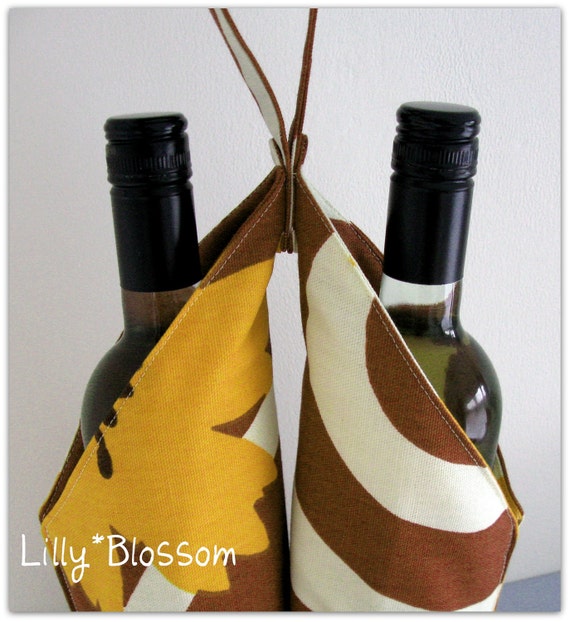 PDF Sewing Pattern Wine Bottle Carrier by LillyBlossom on Etsy