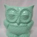 Tootsie Pop Owl Desk Vase Mint Green