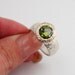 Jewela Hand Crafted 9K Yellow Gold Silver Peridot CZ Ring size 8.5 Super Sale (rd r100