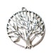 12 silver tree pendants antique metal 38mm tree of life