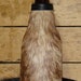 Cinnamon Brindle Cowhide Leather Beer Bottle Koozie - Beer Ready
