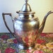 Vintage Silver Plate Sheffield Teapot Reproduction 1688