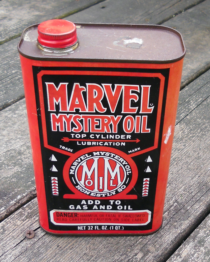 Vintage Metal Marvel Mystery Oil Can
