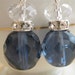 Midnight Blue and Crystal Earrings