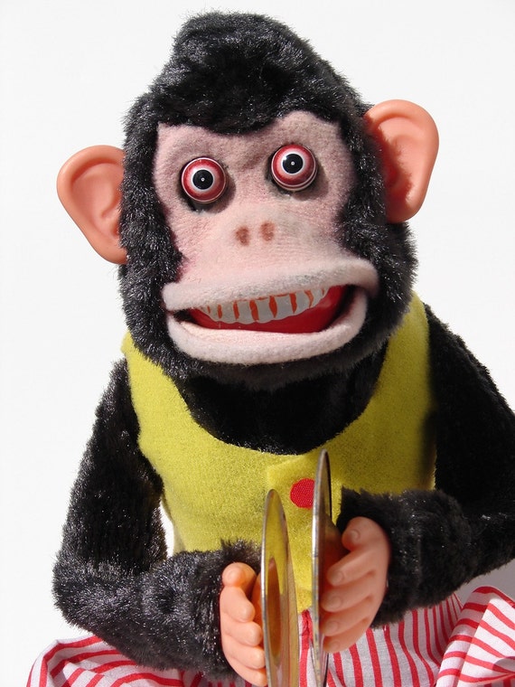 old clapping monkey toy