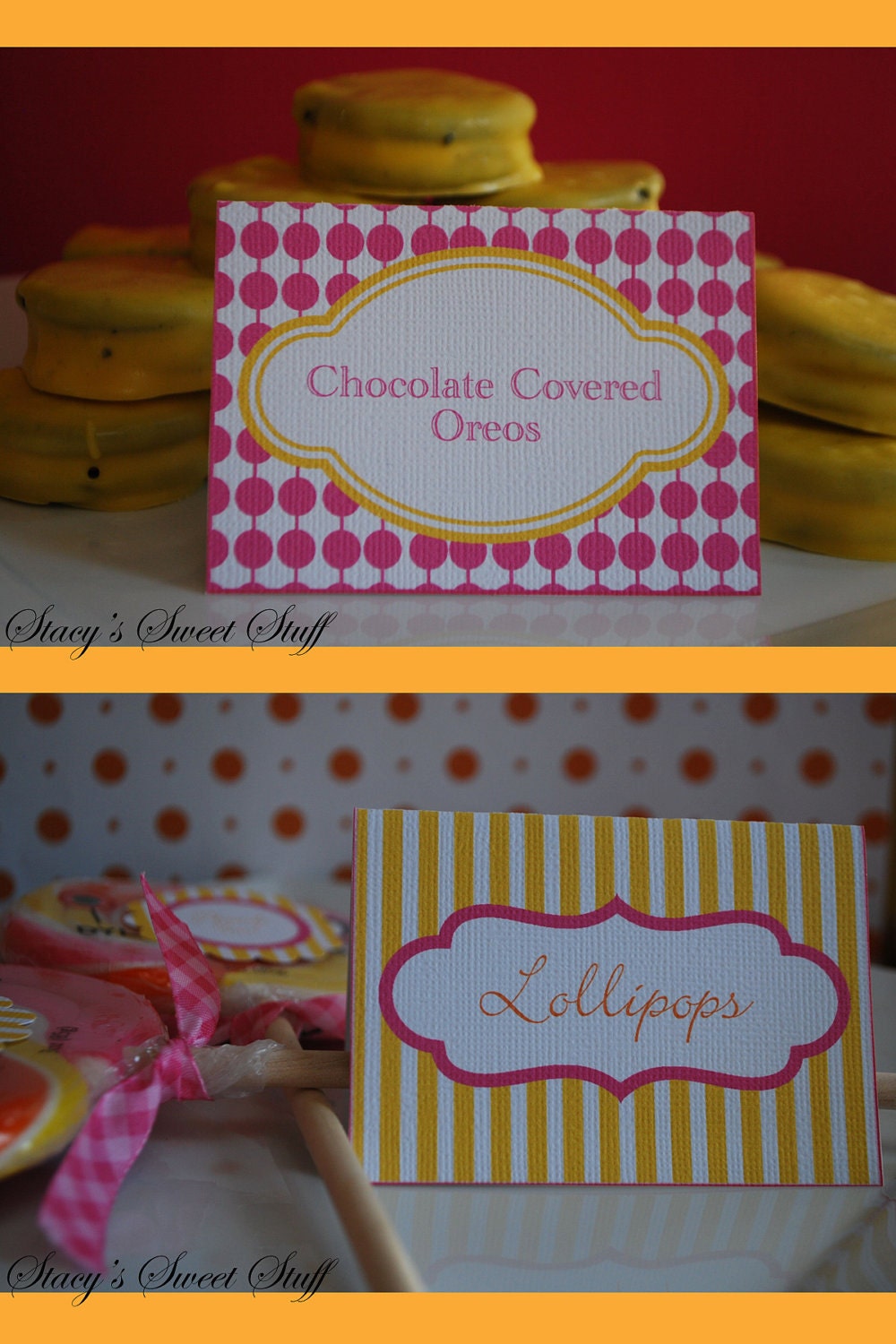 CUSTOM Candy Buffet/ Food Buffet Tent Cards DIY Printable