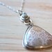 Fossilized Coral Silver necklace