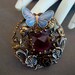 VICTORIAN PRESENCE, Custom Designed Necklace Pendant, Lovely Amethyst Faceted Jewel