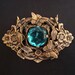 Reserved, Victorian Necklace Supply, A SUMMERS DAY, 3 D Victorian Wearable Art, Large Faceted Jeweled Pendant