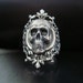 Silver Ox GOTHIC Skull Ring, Quality Sterling Silver Finish With A Custom Fit, Metal Bonded Together, NOT Glued, USA Metals, Handmade